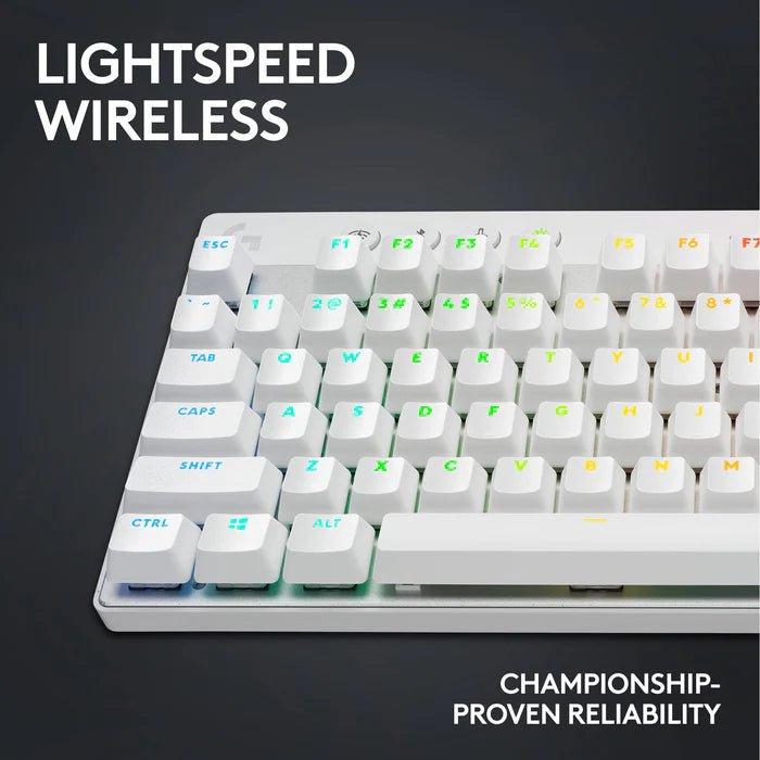 LOGITECH Pro X TKL LIGHTSPEED Wireless Gaming Keyboard - White Logitech