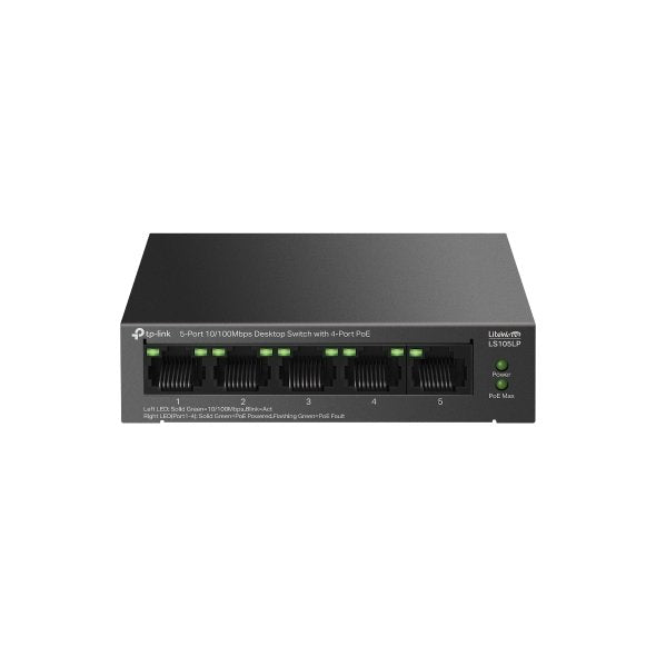 Tp-Link Ls105lp 5-Port 10/100Mbps Desktop Switch with 4-Port PoE TP-Link