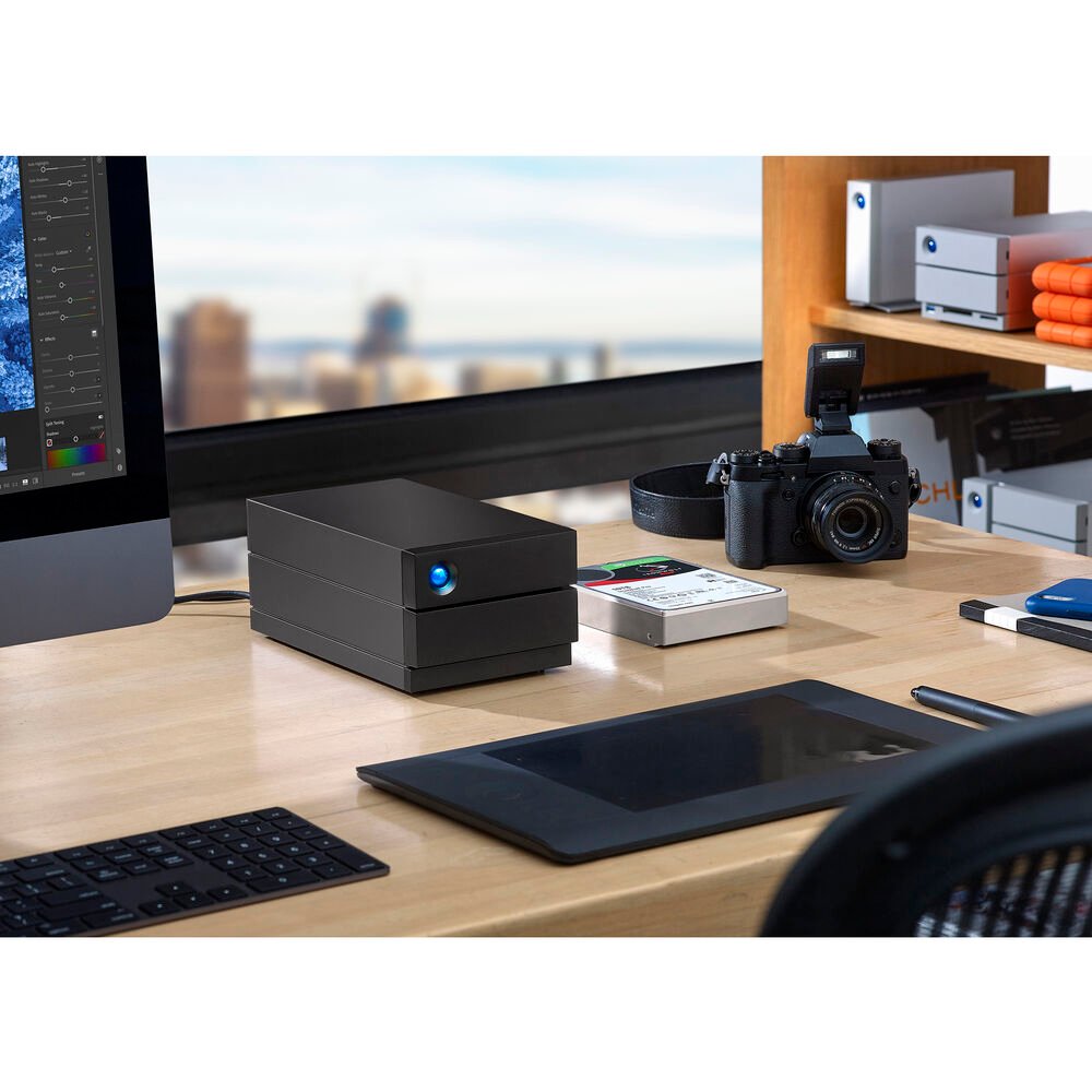 LaCie 2-Big Raid Hard Drive Array - 40TB / 2-Bay / USB 3.1 / USB-C ColorWaves