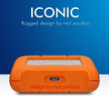LaCie 4TB External Rugged USB-C Portable Hard Drive Up to 130 MB/s Includes 2-Years Data Recovery Services For PC & Mac ColorWaves