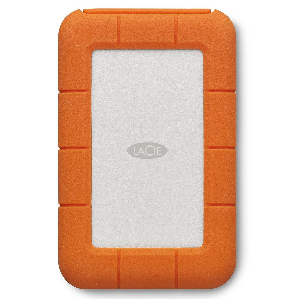 LaCie 4TB External Rugged USB-C Portable Hard Drive Up to 130 MB/s Includes 2-Years Data Recovery Services For PC & Mac ColorWaves