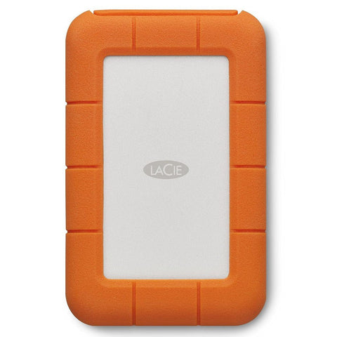 LaCie 4TB External Rugged USB-C Portable Hard Drive Up to 130 MB/s Includes 2-Years Data Recovery Services For PC & Mac ColorWaves