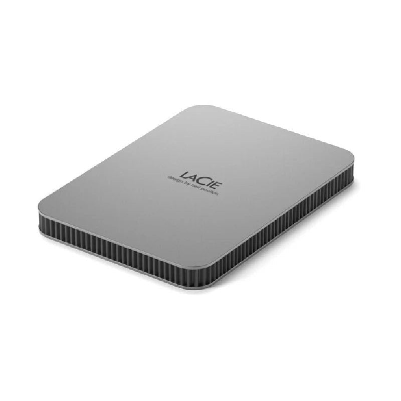 LaCie Portable Mobile Drive - 5TB / USB 3.2 Gen 1 / Type-C / Titanium Silver / External Hard Drive ColorWaves