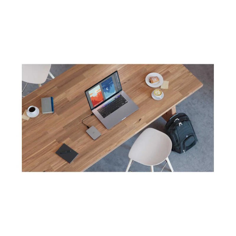 LaCie Portable Mobile Drive - 5TB / USB 3.2 Gen 1 / Type-C / Titanium Silver / External Hard Drive ColorWaves