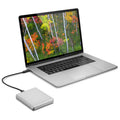 LaCie Professional - 4TB / 120 Mbps / Moon Silver / External Hard Drive ColorWaves