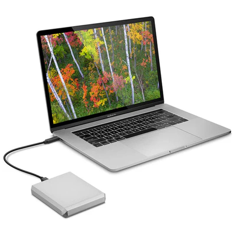LaCie Professional - 4TB / 120 Mbps / Moon Silver / External Hard Drive ColorWaves