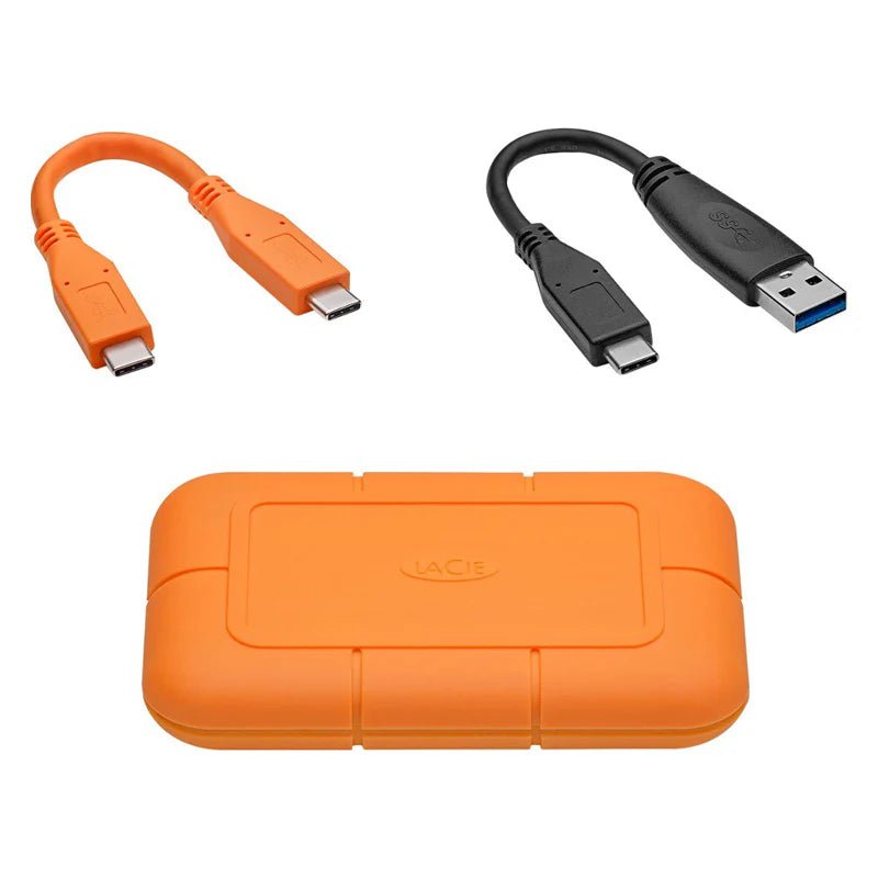 LaCie Rugged Portable - 4TB / 1050 MB/s / USB 3.1/3.2 Gen 2 / USB-C / External SSD (Solid State Drive) ColorWaves
