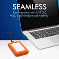 LaCie Rugged portable Mini - 2TB / 5.0 Gbps / USB 3.0 / Type-C / External Hard Drive ColorWaves