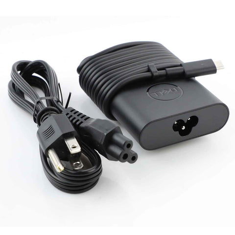 Laptop Charger With Power Cord For XPS 12/9250/XPS 13/9350/9360/9365 Black ColorWaves