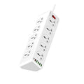 Ldnio 10 Outlet Power Socket - 10 Way / USB-C / 2 Meters / White Ldnio