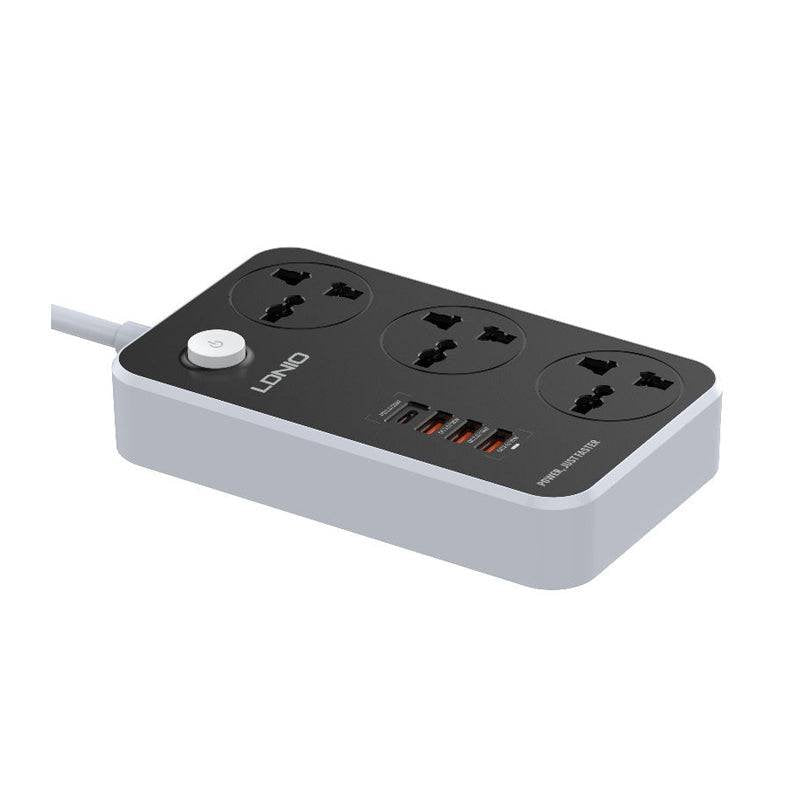 Ldnio 3 Extension Power Socket - 3 Way / USB / 2 Meters Ldnio