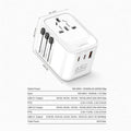 Ldnio 3 USB Ports 65W GaN Travel Converter Adapter Z6 Ldnio