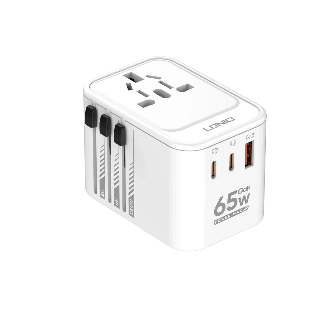 Ldnio 3 USB Ports 65W GaN Travel Converter Adapter Z6 Ldnio