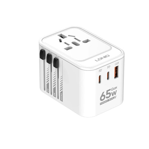 Ldnio 3 USB Ports 65W GaN Travel Converter Adapter Z6 Ldnio