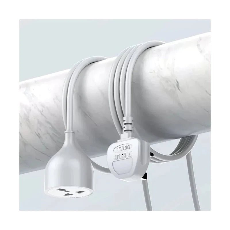 Ldnio 5M Extension Power Cord with Universal Socket 2500W – White Ldnio