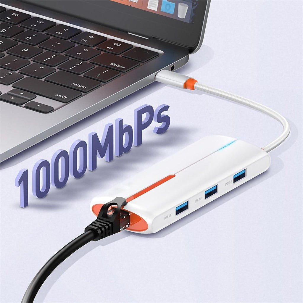 Ldnio 6 In 1 Type-C HUB Adapter White Ldnio