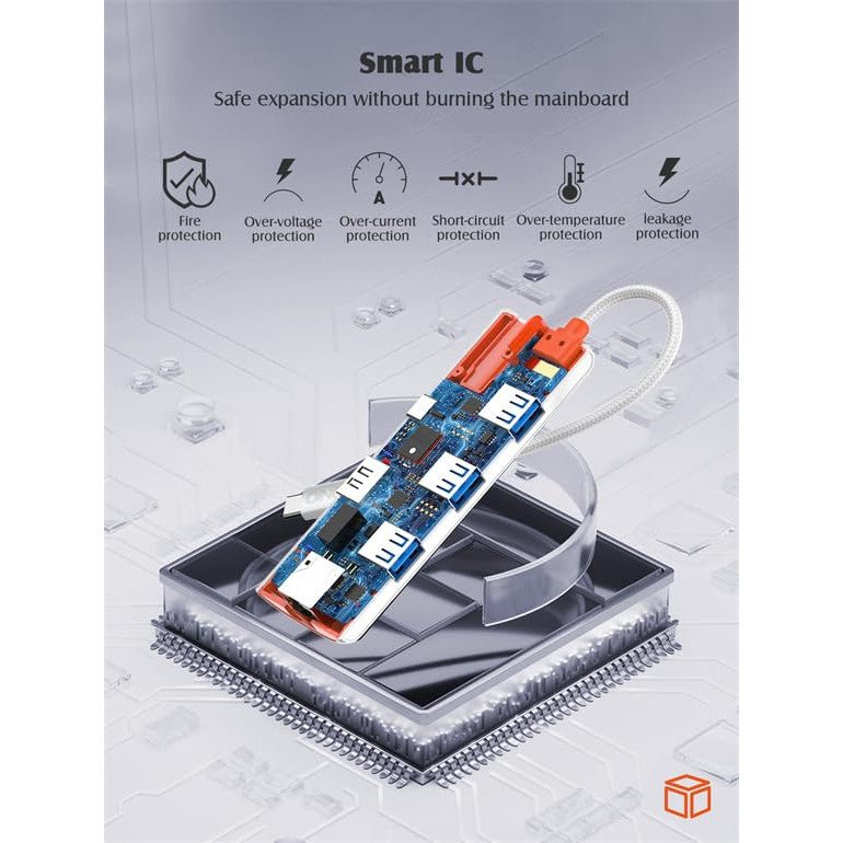 Ldnio 6 In 1 Type-C HUB Adapter White Ldnio