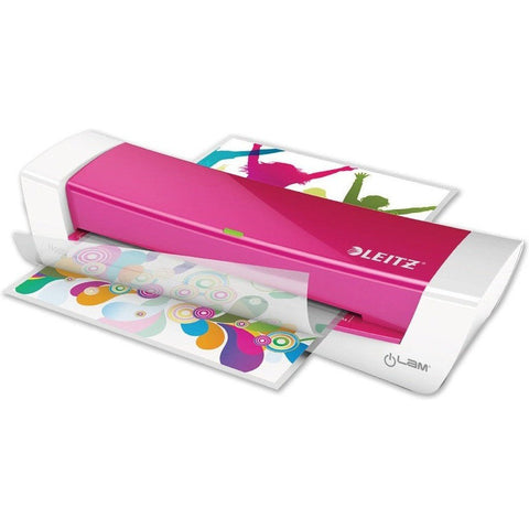 Leitz Ilam A4 Laminator - Pink ColorWaves