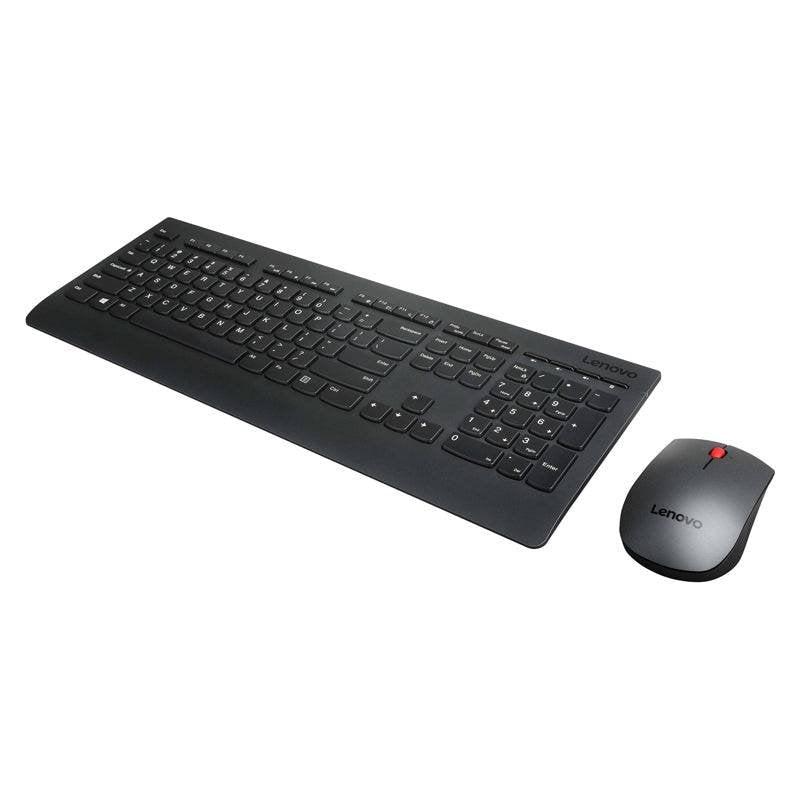 Lenovo Professional Plus Wireless Keyboard and Mouse Combo - 2.40GHz / 1600dpi / Laser / USB Wireless Receiver - Arabic / English keyboard & Mouse Combo Lenovo