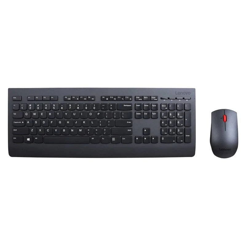 Lenovo Professional Plus Wireless Keyboard and Mouse Combo - 2.40GHz / 1600dpi / Laser / USB Wireless Receiver - Arabic / English keyboard & Mouse Combo Lenovo