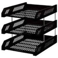 Letter Tray Plastic 3 Tier ColorWaves
