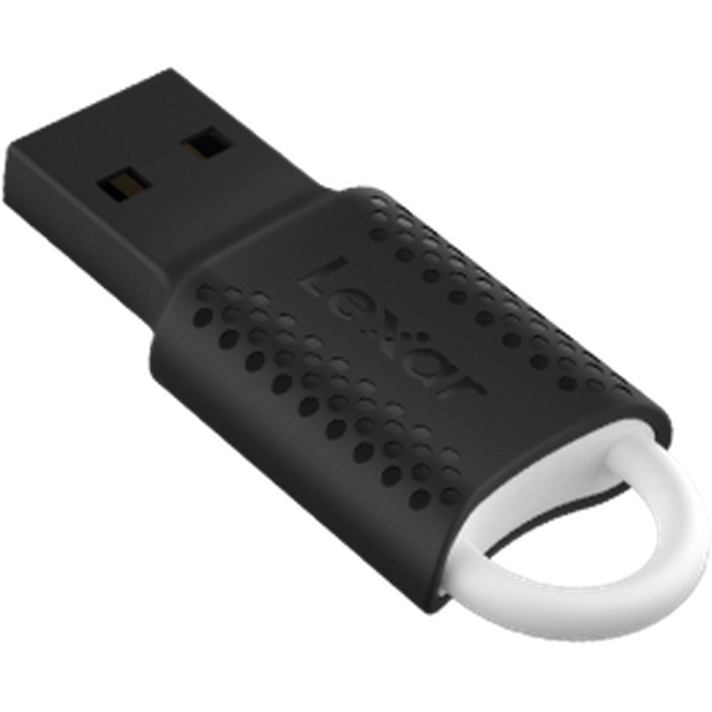 Lexar 64Gb Jumpdrive V40 Usb 2.0 Flash Drive - Black ColorWaves