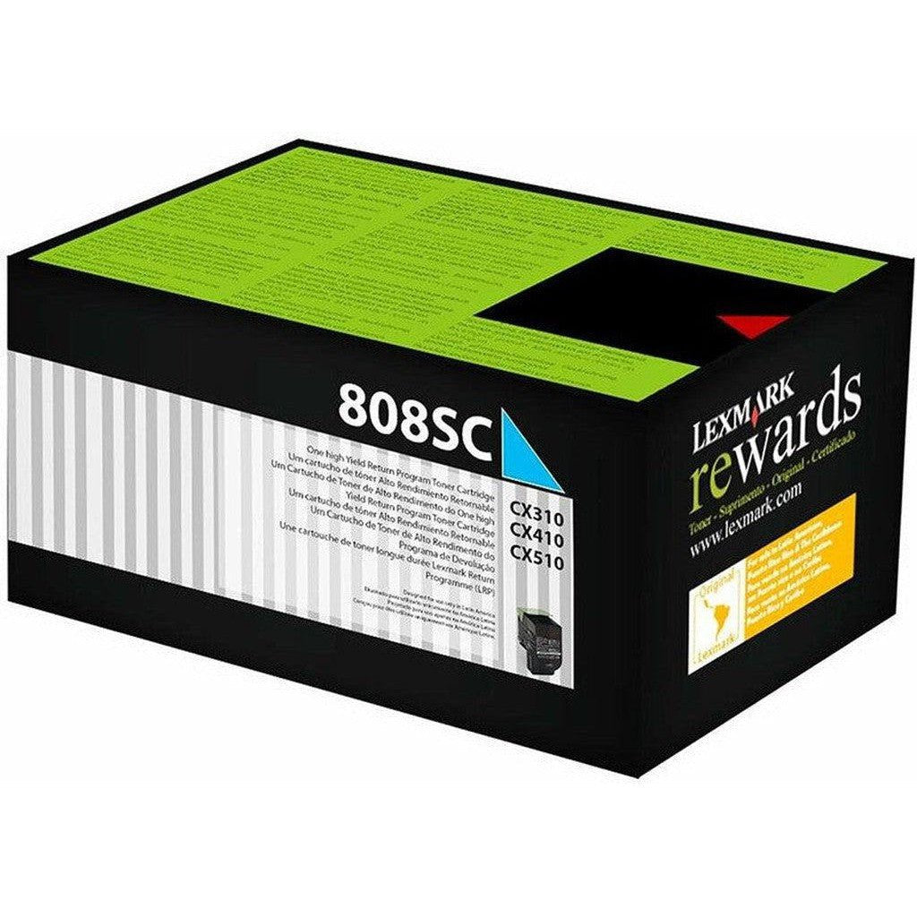 Lexmark 808Sc Cyan Toner Cartridge Lexmark