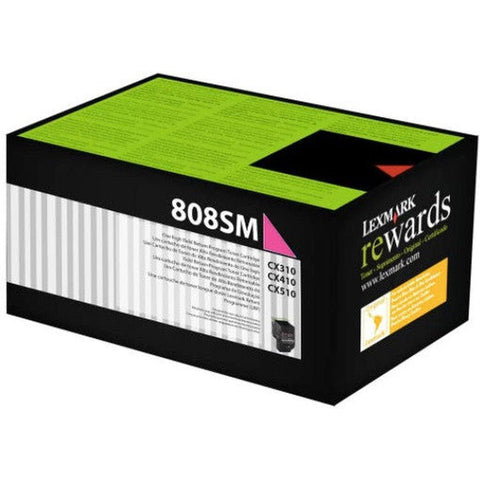 Lexmark 808Sm Magenta Toner Cartridge Lexmark