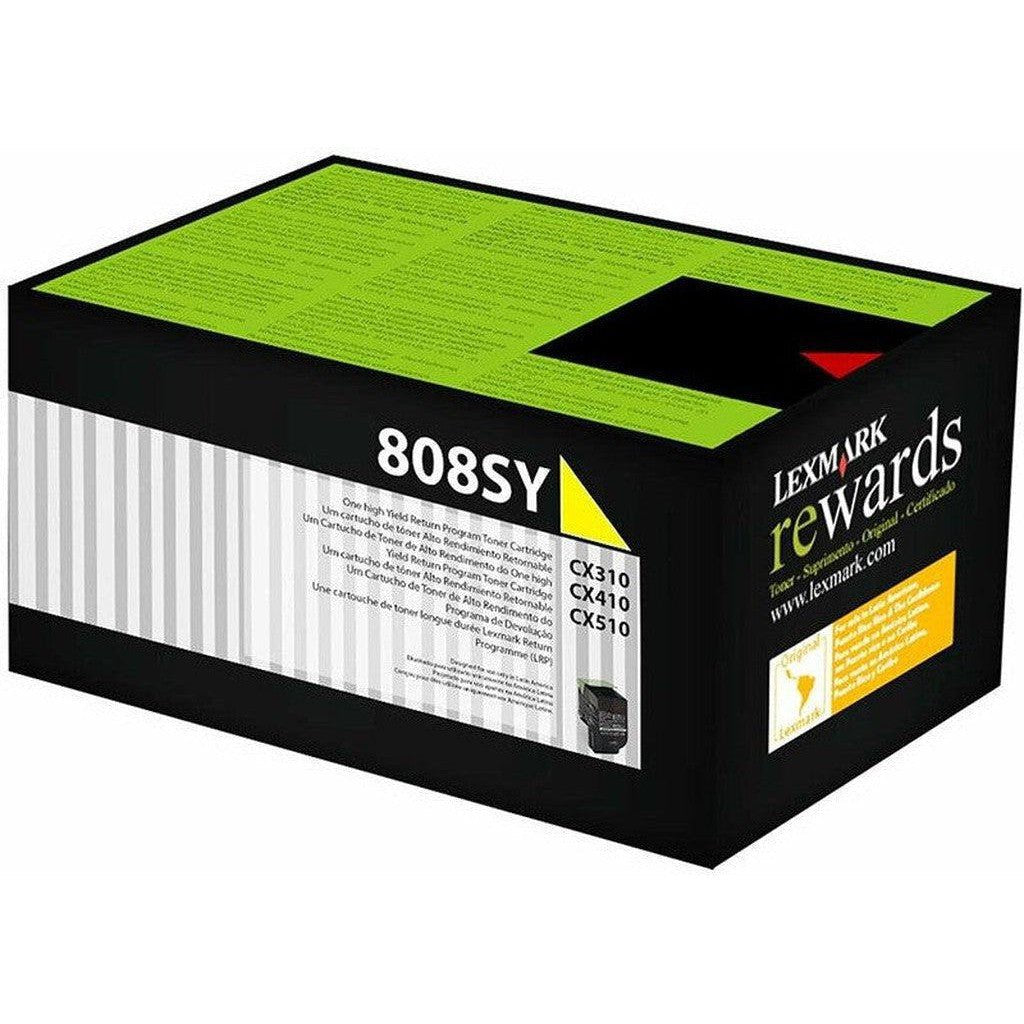 Lexmark 808Sy Yellow Toner Cartridge Lexmark