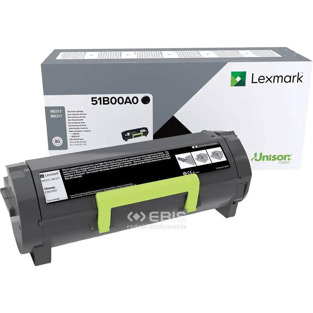 Lexmark Toner Cartridge 51B00A0 Use For Printer - Ms317Dn, Ms417Dn, Ms517Dn Lexmark