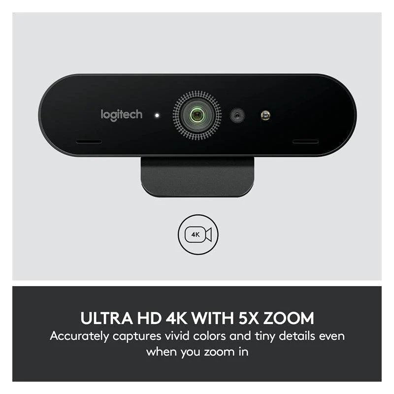 Logitech BRIO Stream 4K Pro Webcam - 4K / 1080p / USB 2.0 / Black Logitech