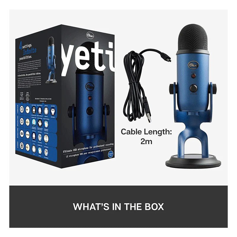 Logitech Blue Yeti USB Microphone - USB / Midnight Blue Logitech