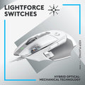 Logitech G502X Gaming Mouse- Wired / USB-A / White Logitech