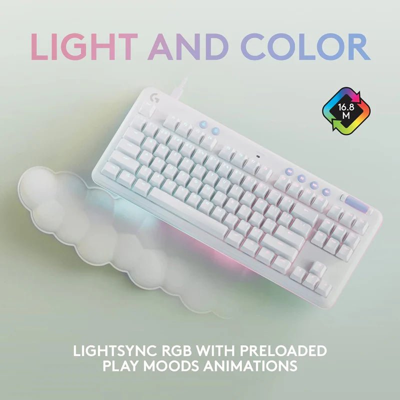 Logitech G713 TKL Tactile / Logite Gaming Wired Keyboard - Off-White Logitech