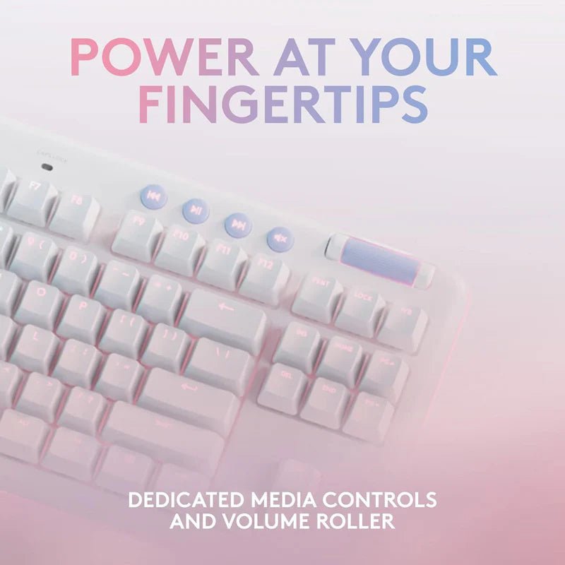Logitech G713 TKL Tactile / Logite Gaming Wired Keyboard - Off-White Logitech