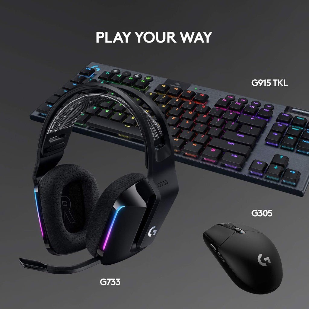 Logitech G733 Lightspeed Gaming Headset - Wireless / RGB / Black Logitech