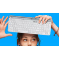 Logitech K580 Slim Multi-Device Wireless Keyboard - Off White / Arabic/English Logitech