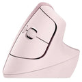 Logitech Lift Vertical Ergonomic Wireless & Blutooth Mouse - Rose Logitech