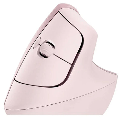 Logitech Lift Vertical Ergonomic Wireless & Blutooth Mouse - Rose Logitech