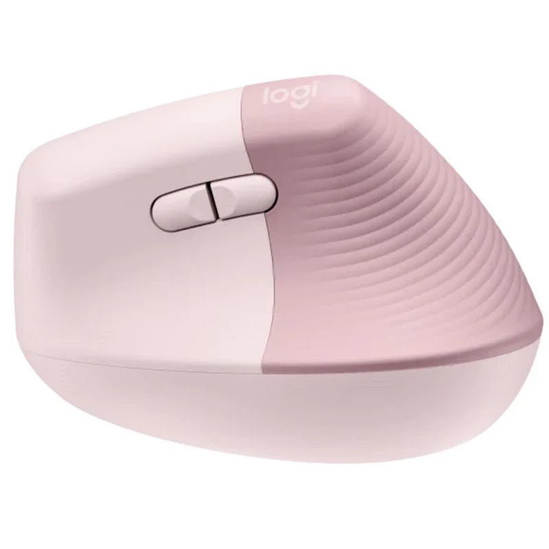 Logitech Lift Vertical Ergonomic Wireless & Blutooth Mouse - Rose Logitech