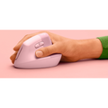 Logitech Lift Vertical Ergonomic Wireless & Blutooth Mouse - Rose Logitech