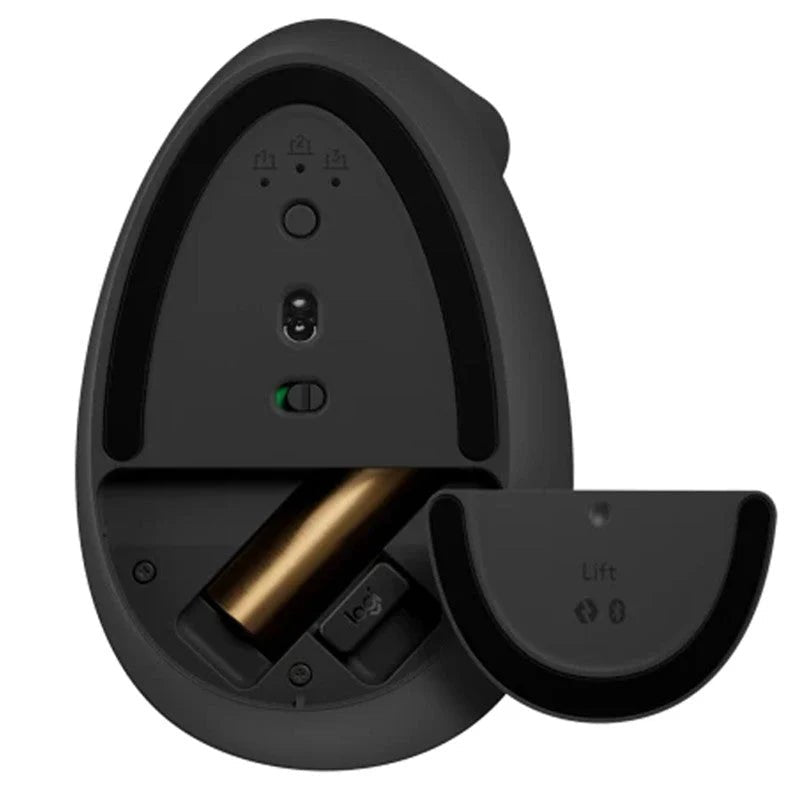 Logitech Lift Vertical Ergonomic Wireless & bluetooth Mouse - Graphite Logitech