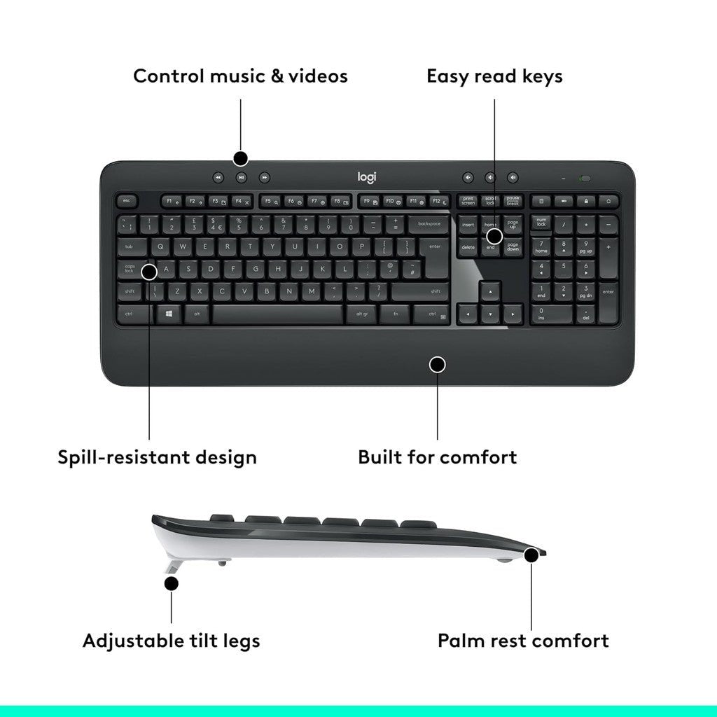 Logitech Logitech MK540 Wireless Keyboard and Mouse Logitech