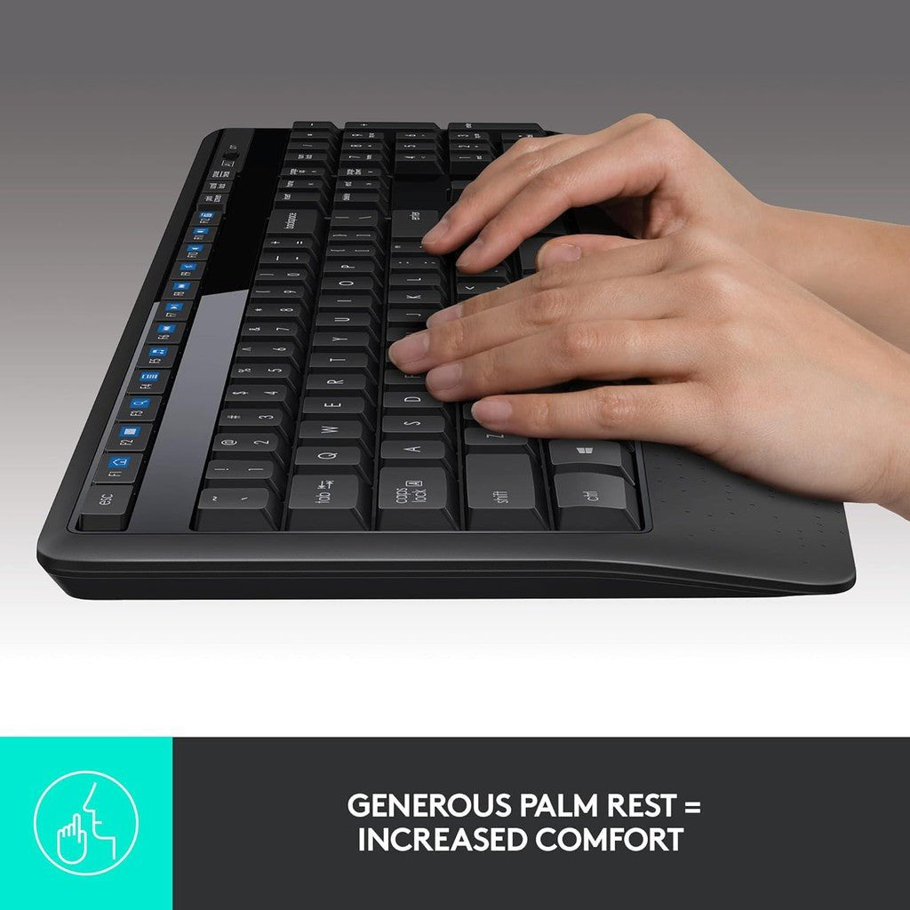 Logitech MK345 Comfort Wireless Keyboard And Mouse Combo Logitech