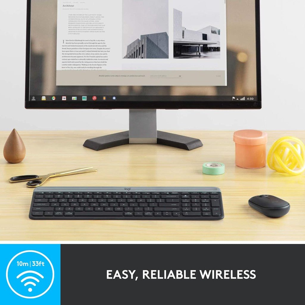 Logitech MK470 Slim Wireless Keyboard/Mouse Combo - Arb/Eng Logitech
