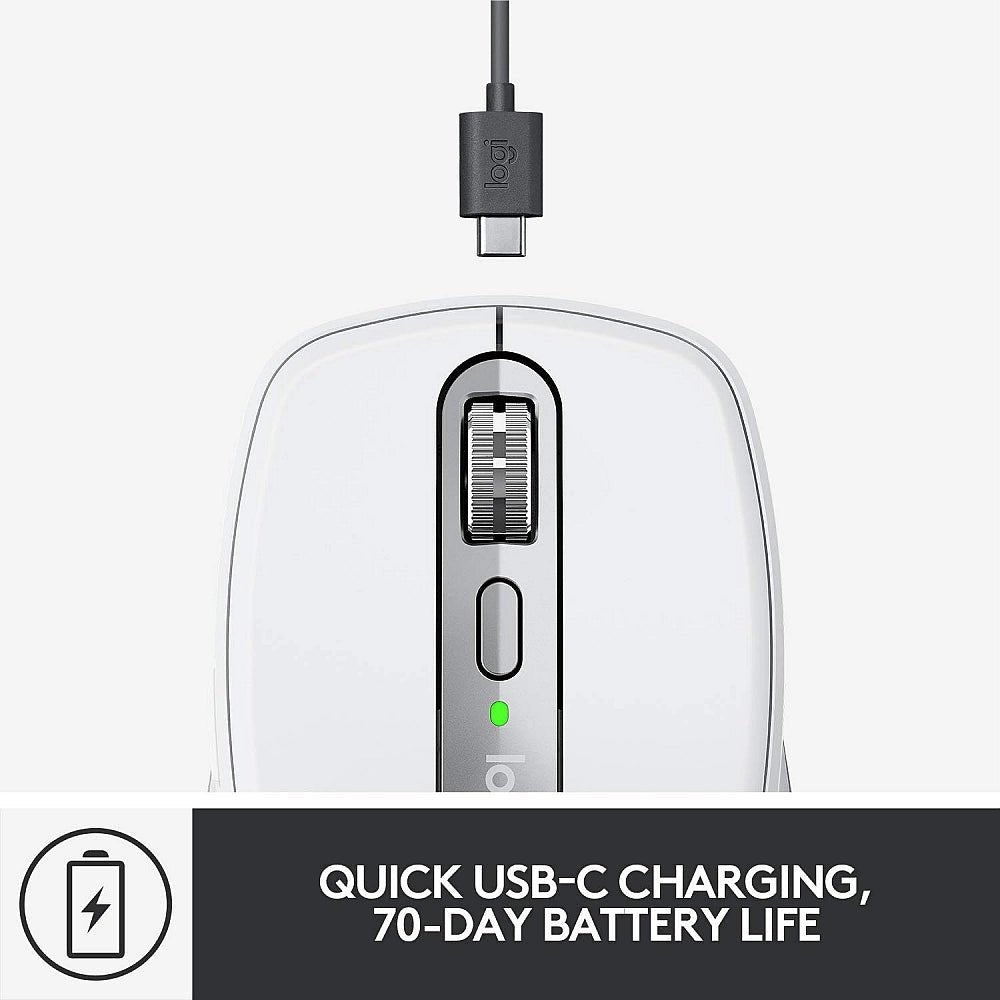 Logitech MX Anywhere 3s Bluetooth Mouse - Pale Grey Logitech