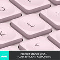 Logitech MX Keys Mini Bluetooth Illuminated Keyboard, English - Rose Pink Logitech