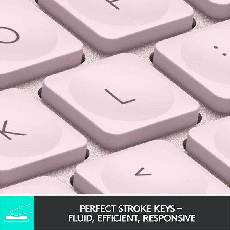 Logitech MX Keys Mini Bluetooth Illuminated Keyboard, English - Rose Pink Logitech