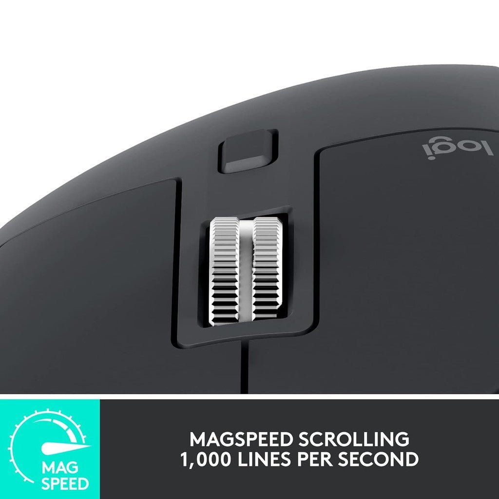 Logitech MX Master 3S Advanced Performance Wireless Mouse - Graphite Logitech