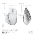 Logitech MX Master 3S Advanced Wireless Mouse for Mac - Pale Grey Logitech